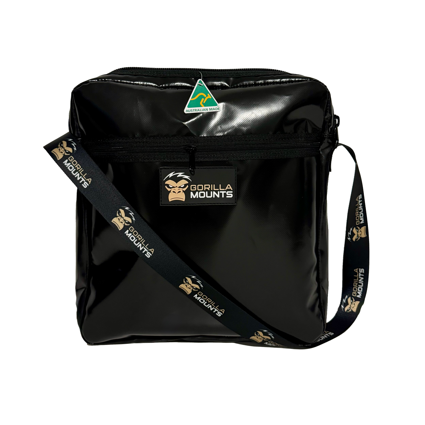 Black Gorilla Mounts waterproof PVC carry bag for Starlink Mini mount kit with shoulder strap