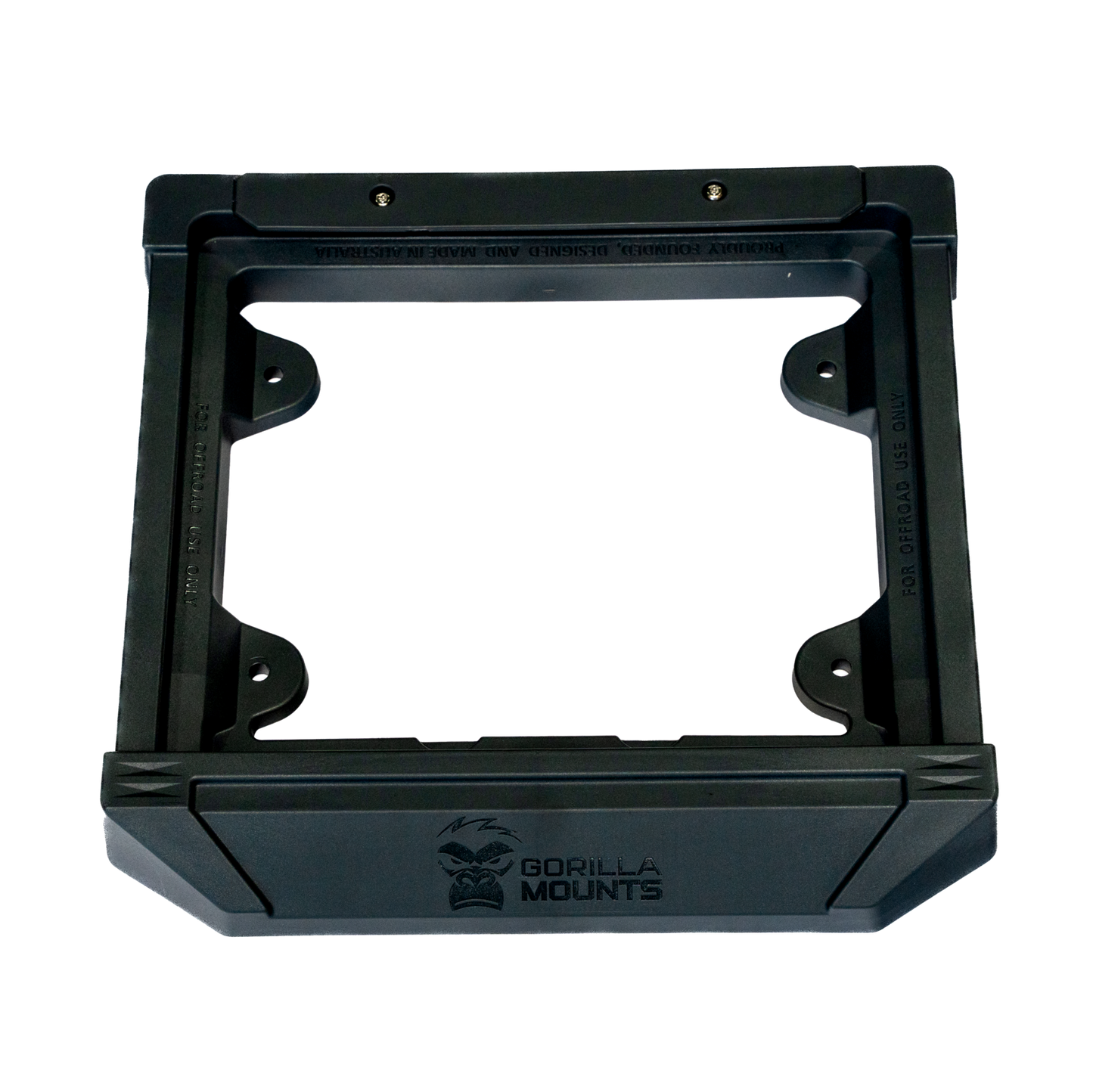 Gorilla Mounts Starlink Mini Mount in black, heavy duty bracket for Starlink Mini satellite dish