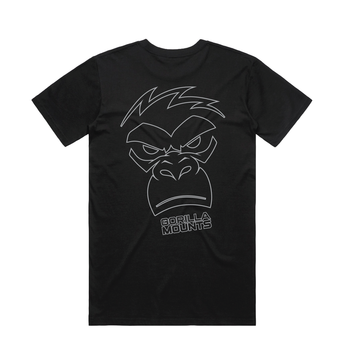 Gorilla Mounts Long Body Tee - Standard back view