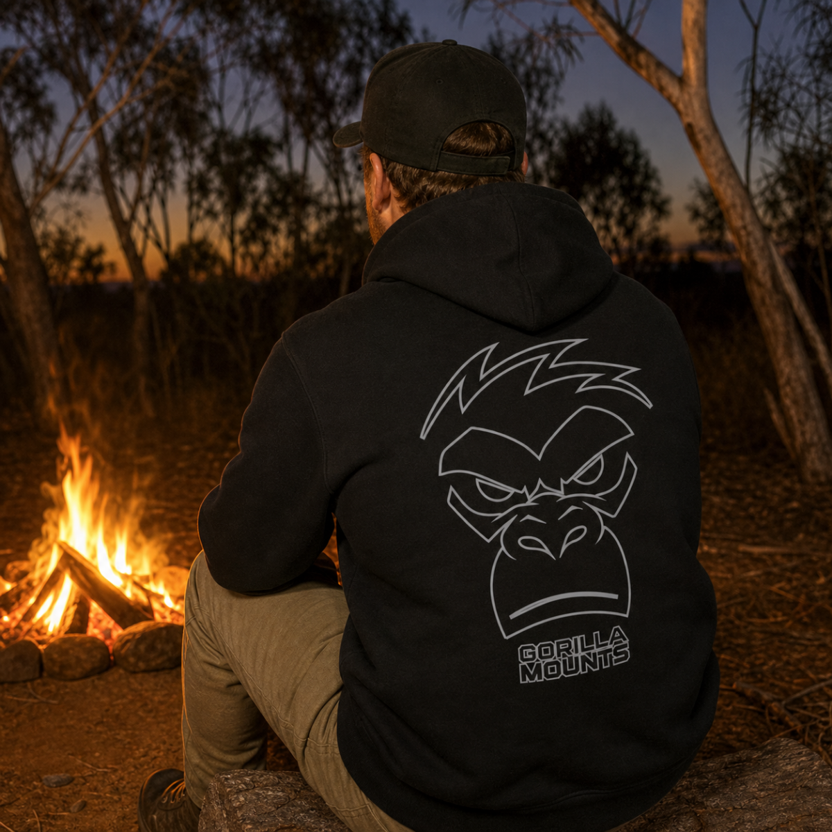 Gorilla Mounts Hoodie - Standard back view